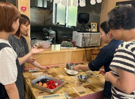 せかつなキッチン部（韓国編）試作会の写真