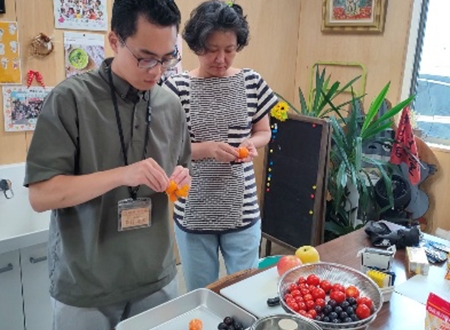 せかつなキッチン部（韓国編）試作会の写真
